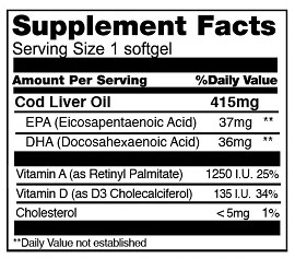 Boscogen_Cod Liver Oil_415mg_60 sftgls